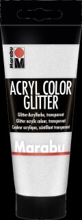 Marabu Acrylcolor582. 100ml. Glitter-sil