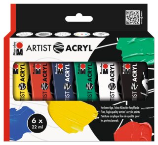 Marabu Artist Acryl 6er Set 6x22 ml