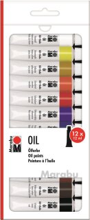 Marabu Ölfarben 12er-Sortierung 12 x 12 ml Tuben