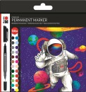 Marabu Permanent Marker Graphix 24er Set Hero of Galaxy