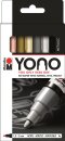 Marabu Yono Metallfarben Markerset  4x 1,5-3mm