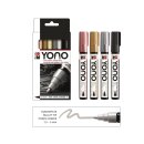 Marabu Yono Metallfarben Markerset  4x 1,5-3mm