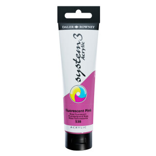 System 3 Acryl Fluoreszierend Pink 150 ml