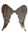 Engelflügel Metall mit Flugrost Handarbeit 30x30 cm