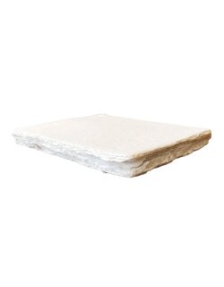 Baumwollpapier 21x16 cm mit Büttenrand 400g