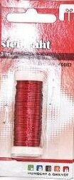 Effektdraht Basteldraht 0,3mm Dunkelrot 30 m lang