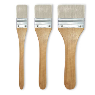 Pinsel 3er Set Borste 25 + 50 + 80 mm Studio Grundierpinsel