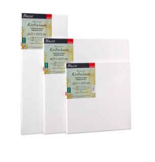 Keilrahmen bespannt Basic 10x10 280g in1,6cm
