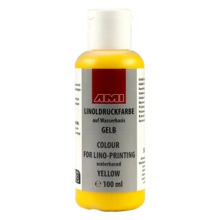 Linoldruckfarbe gelb 100ml