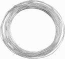 Silberdraht (versilbert)  mit Kupferkern 0,6mm / 10m lang