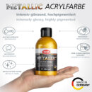 Metallic Acrylfarbe Gold 250ml von Viva