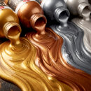 Metallic Acrylfarbe Perlmutt 250ml von Viva