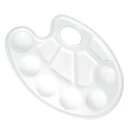 Mischpalette Oval Kunststoff 23x17 cm