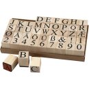 Stempel Set Alphabet 20 x 20 mm 45 Stück