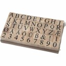 Stempel Set Alphabet 20 x 20 mm 45 Stück