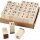 Stempel Set 13 x13 mm 42 teilig sortiert