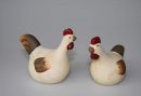 Hühnerpaar aus Keramik III