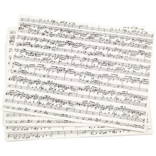 Papier Musiknoten DIN A4, 10 Stück